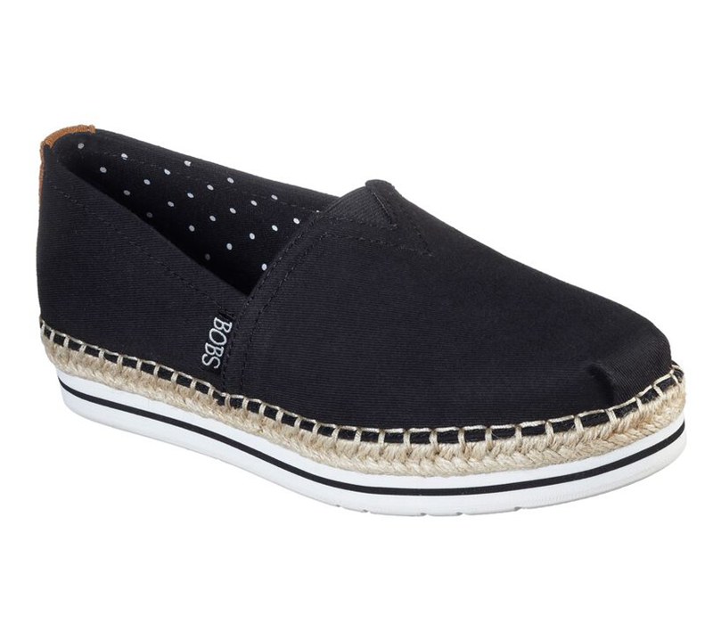 Skechers Dam Svarta Platta Skor - Bobs Breeze - New Discovery - Sverige (UAISW-7346)